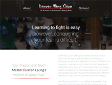 Tablet Screenshot of denverwingchun.com